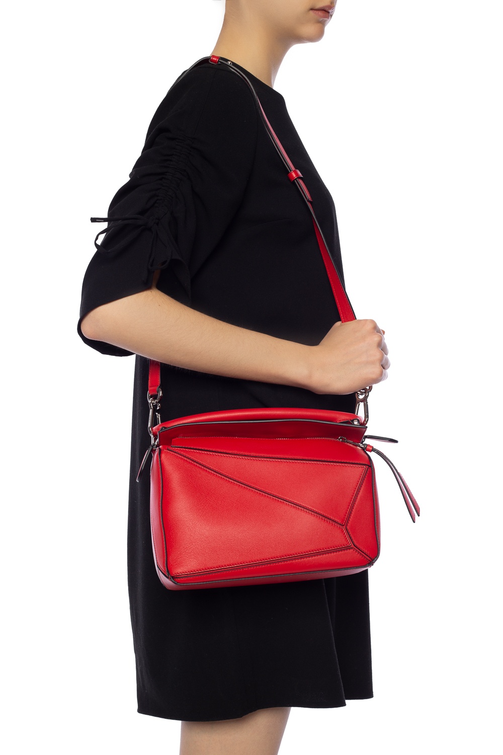 Red Puzzle Small shoulder bag Loewe IetpShops Norway